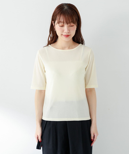 URBAN RESEARCH Sonny Label（アーバンリサーチサニーレーベル）の「フロッキーチュールTシャツ（Tシャツ/カットソー・レディース・ピンク/オフホワイト/グレー・FREE）」の14枚目の写真