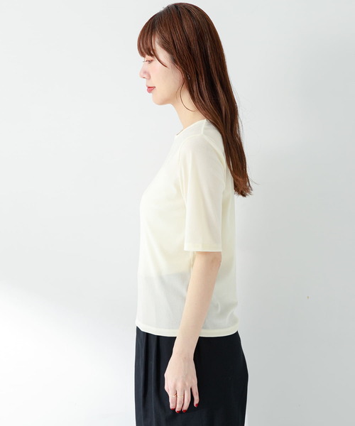 URBAN RESEARCH Sonny Label（アーバンリサーチサニーレーベル）の「フロッキーチュールTシャツ（Tシャツ/カットソー・レディース・ピンク/オフホワイト/グレー・FREE）」の13枚目の写真