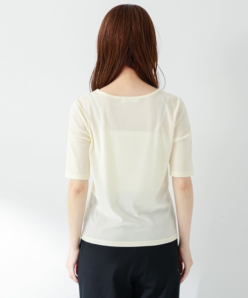 URBAN RESEARCH Sonny Label（アーバンリサーチサニーレーベル）の「フロッキーチュールTシャツ（Tシャツ/カットソー・レディース・ピンク/オフホワイト/グレー・FREE）」の12枚目の写真