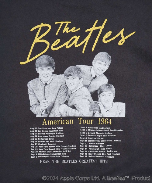 The Beatles（ザビートルズ）の「【THE BEATLES/ザ ビートルズ】ツアーフォトプリントスウェットトレーナー / グラフィックバックプリントプルオーバー（スウェット・レディース・オフホワイト/チャコールグレー/ライトグレー・MEDIUM/LARGE/X-LARGE）」の7枚目の写真
