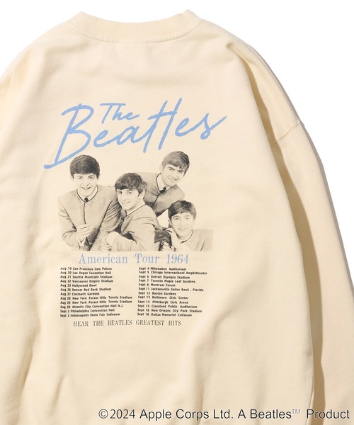 トレーナー スウェット 「THE BEATLES/ザ ビートルズ」ツアーフォトプリントスウェットトレーナー / グラフィックバックプリントプルオーバー The Beatles トレーナー スウェット 「THE BEATLES/ザ