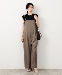 OPAQUE.CLIP | リネンライクオールインワン【洗濯機洗い可】(サロペット/オーバーオール)