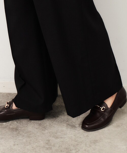 OPAQUE.CLIP（オペークドットクリップ）の「◆リネンライクオールインワン【洗濯機洗い可】（サロペット/オーバーオール・レディース・ブラック/ブラウン系・40/42/38）」の13枚目の写真