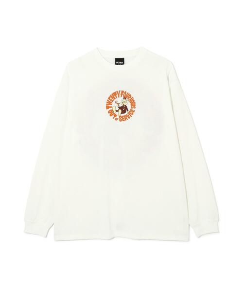 MANASTASH(マナスタッシュ)の「MANASTASH/マナスタッシュ/RE:POLY L/S TEE 24HRS(Tシャツ/カットソー・メンズ・グリーン系その他3/ホワイト/ブラック・L/S/M/XL)」の9枚目の写真