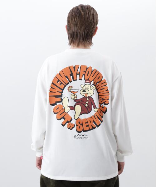 MANASTASH(マナスタッシュ)の「MANASTASH/マナスタッシュ/RE:POLY L/S TEE 24HRS(Tシャツ/カットソー・メンズ・グリーン系その他3/ホワイト/ブラック・L/S/M/XL)」の15枚目の写真