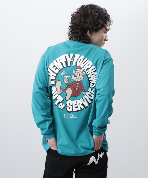 MANASTASH／マナスタッシュ／RE:POLY  L／S TEE 24HRS SALE】MANASTASH RE:POLY L/S TEE 24HRS WHITE - FIVESTAR