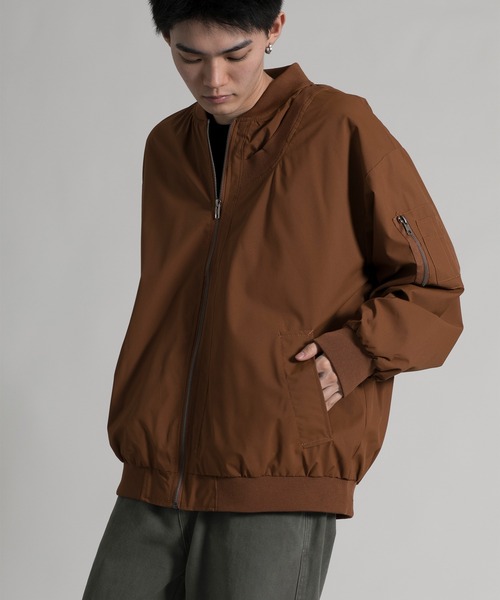 aimoha(アイモハ)の「【aimoha neo】Stylish Casual MA-1(MA-1・メンズ・オレンジ/グリーン/ブラック/オフホワイト・MEDIUM/LARGE/X-LARGE/XX-LARGE/XXX-LARGE)」の11枚目の写真