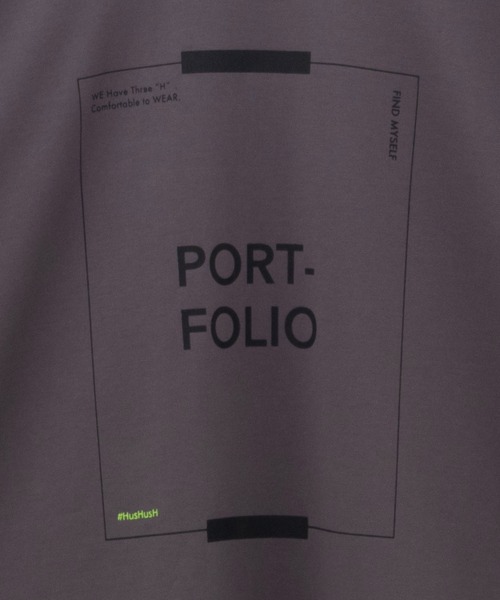 HusHusH（ハッシュアッシュ）の「HusHusH 裾ラウンドプリントロンT 長袖（Tシャツ/カットソー・レディース・ブラック/オフホワイト/チャコールグレー・M/L）」の18枚目の写真