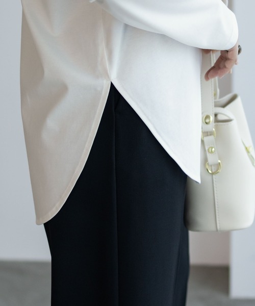 HusHusH（ハッシュアッシュ）の「HusHusH 裾ラウンドプリントロンT 長袖（Tシャツ/カットソー・レディース・ブラック/オフホワイト/チャコールグレー・M/L）」の21枚目の写真