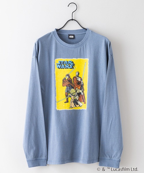 STAR WARS(スターウォーズ)の「【STARWARS/スターウォーズ】パウダーブリーチ加工 ビッグシルエットロンT ドロップショルダー オーバーサイズ ヴィンテージ加工(Tシャツ/カットソー・メンズ・グリーン系その他2/グレー系その他2/ブルー系その他/グレー系その他・MEDIUM/LARGE)」の13枚目の写真