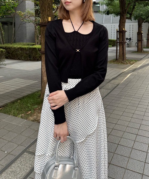 clear（クリア）の「≪再入荷≫ケーブルニットキャミソール＋