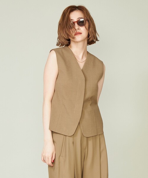 Conte フライフロントジレ　ベスト conte（コンテ）の「＜conte＞フライフロント ジレ（ベスト）」 - WEAR