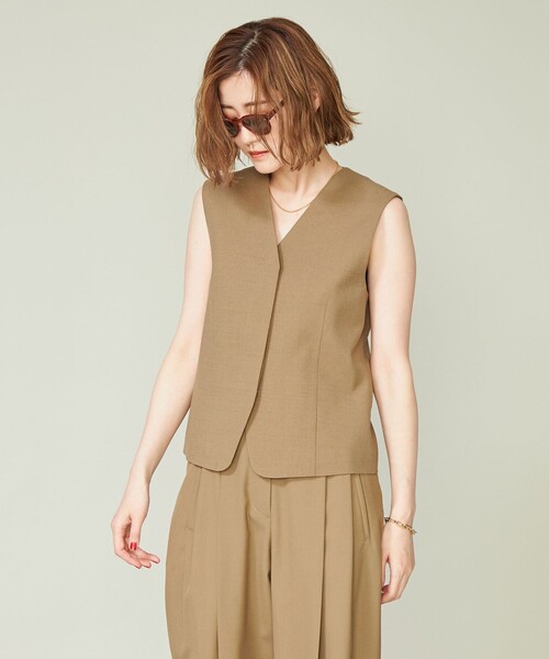 conte（コンテ）の「＜conte＞フライフロント ジレ（ベスト）」 - WEAR