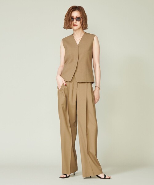 conte（コンテ）の「＜conte＞フライフロント ジレ（ベスト）」 - WEAR