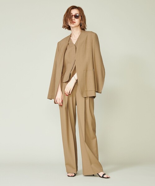 Conte フライフロントジレ　ベスト conte（コンテ）の「＜conte＞フライフロント ジレ（ベスト）」 - WEAR