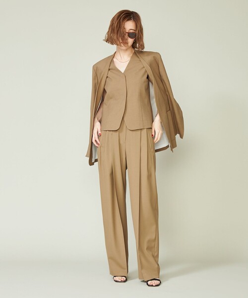 Conte フライフロントジレ　ベスト conte（コンテ）の「＜conte＞フライフロント ジレ（ベスト）」 - WEAR