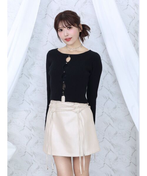 EATME（イートミー）の「カットアウトビジューニット（ニット/セーター・レディース・アイボリー/ブラック/ピンク/その他1・FREE）」の14枚目の写真