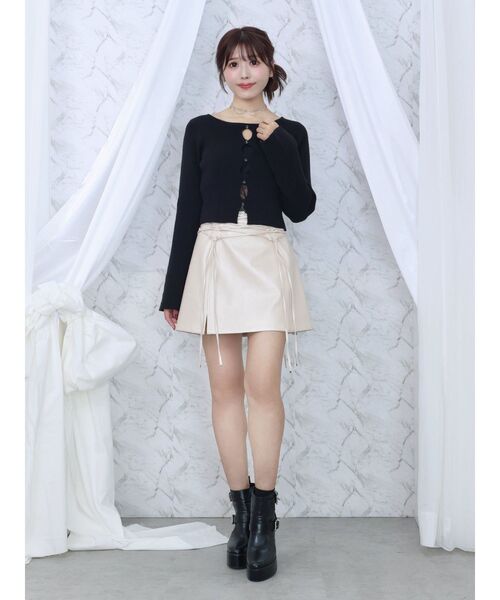 EATME（イートミー）の「カットアウトビジューニット（ニット/セーター・レディース・アイボリー/ブラック/ピンク/その他1・FREE）」の16枚目の写真