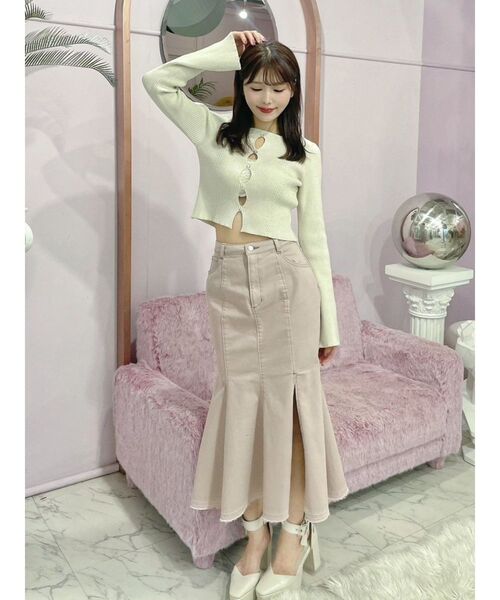 EATME（イートミー）の「カットアウトビジューニット（ニット/セーター・レディース・アイボリー/ブラック/ピンク/その他1・FREE）」の18枚目の写真