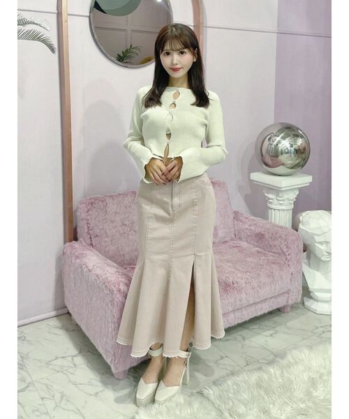 EATME（イートミー）の「カットアウトビジューニット（ニット/セーター・レディース・アイボリー/ブラック/ピンク/その他1・FREE）」の19枚目の写真