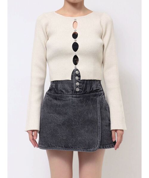 EATME（イートミー）の「カットアウトビジューニット（ニット/セーター・レディース・アイボリー/ブラック/ピンク/その他1・FREE）」の21枚目の写真