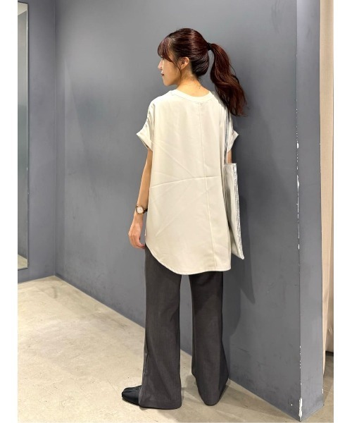 セール】接触冷感フレンチスリーブシアープルオーバー（Tシャツ