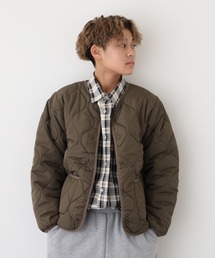 FUNALIVE（ファンアライブ）の「ノーカラーキルティングジャケット KIDS（ノーカラージャケット）」