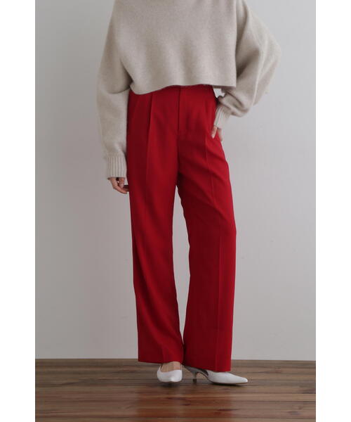 美品☆　LE PHIL　ルフィル　タックパンツ　ピンク　アドーア セール 30%OFF】《LE PHIL》インタックワイドパンツ(504976419