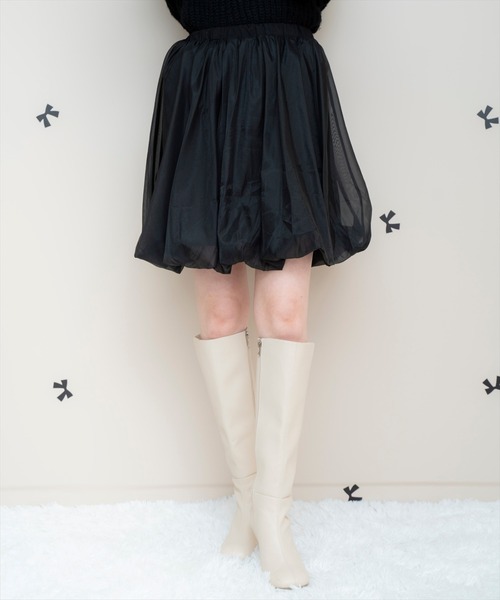 WILLSELECTION（ウィルセレクション）の「ニットプルオーバー×バルーンスカートセット（セットアップ・レディース・ベージュ/グリーン/オフホワイト/ブラック・FREE）」の22枚目の写真