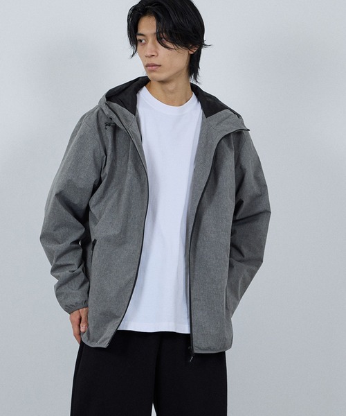 NAVY(ネイビー)の「【NAVY / ネイビー】SOLOTEX(R) 裏メッシュフードジャケット(マウンテンパーカー・メンズ・ブラック/カーキ/グレー/ネイビー/ブルーグリーン/ベージュ/ライトグレー/杢グレー・M/L/XL/XXL)」の17枚目の写真
