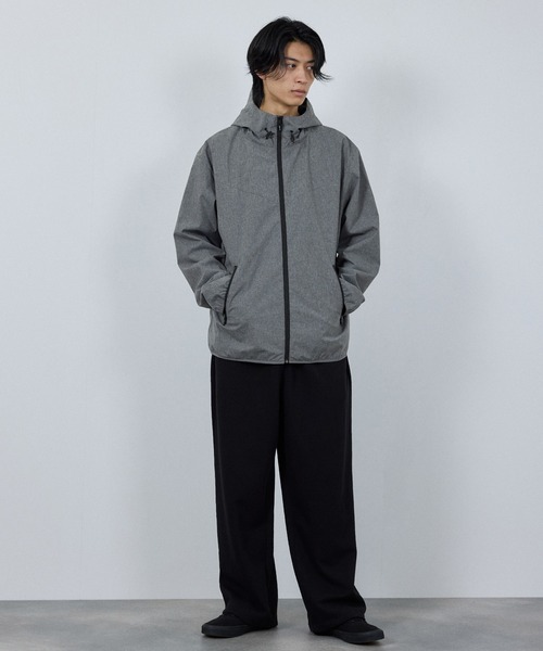 NAVY(ネイビー)の「【NAVY / ネイビー】SOLOTEX(R) 裏メッシュフードジャケット(マウンテンパーカー・メンズ・ブラック/カーキ/グレー/ネイビー/ブルーグリーン/ベージュ/ライトグレー/杢グレー・M/L/XL/XXL)」の13枚目の写真