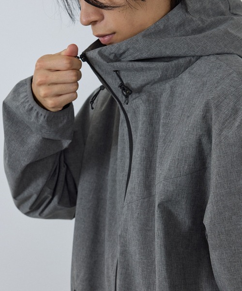 NAVY(ネイビー)の「【NAVY / ネイビー】SOLOTEX(R) 裏メッシュフードジャケット(マウンテンパーカー・メンズ・ブラック/カーキ/グレー/ネイビー/ブルーグリーン/ベージュ/ライトグレー/杢グレー・M/L/XL/XXL)」の18枚目の写真