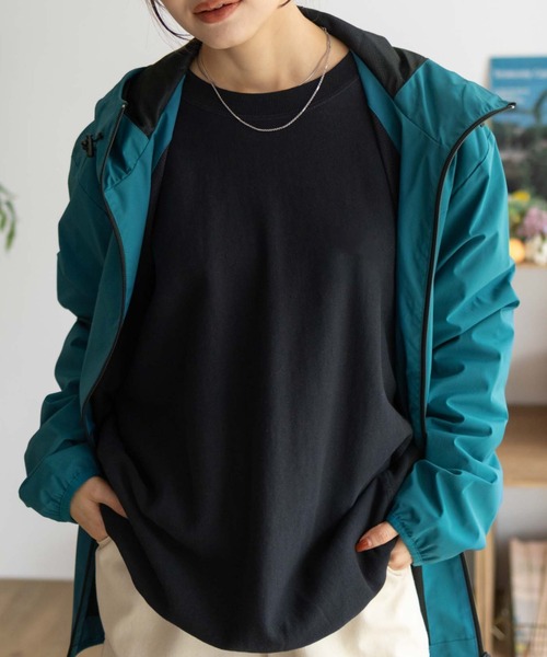 レディース　アッシュネイビー　防水フード付きジャケット レディース アッシュネイビー 防水フード付きジャケット