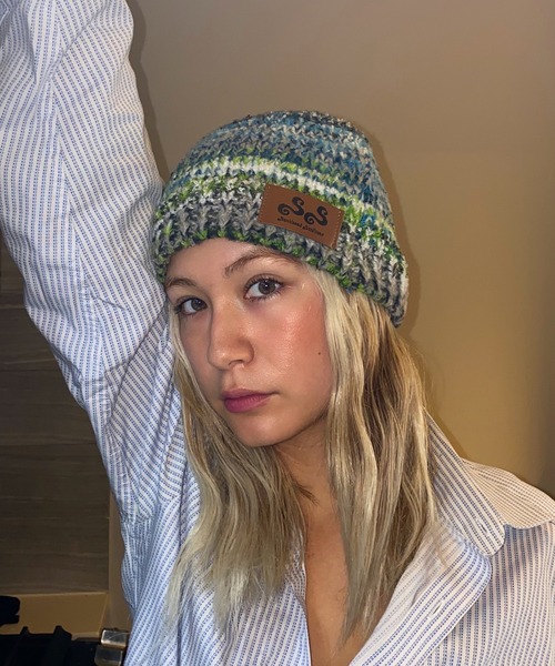 ROOPTOKYO（ループトウキョウ）の「【Sunkissed Sunflower / サンキッスド サンフラワー】グラデーションニットキャップ（ニットキャップ/ビーニー・レディース・レッド/グリーン・FREE）」の2枚目の写真