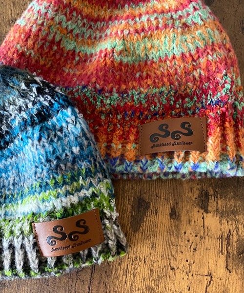 ROOPTOKYO（ループトウキョウ）の「【Sunkissed Sunflower / サンキッスド サンフラワー】グラデーションニットキャップ（ニットキャップ/ビーニー・レディース・レッド/グリーン・FREE）」の8枚目の写真