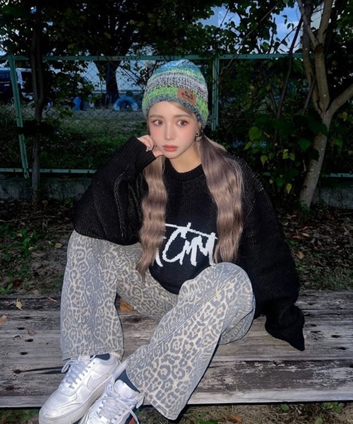 ROOPTOKYO（ループトウキョウ）の「【Sunkissed Sunflower / サンキッスド サンフラワー】グラデーションニットキャップ（ニットキャップ/ビーニー・レディース・レッド/グリーン・FREE）」の22枚目の写真