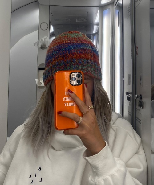 ROOPTOKYO（ループトウキョウ）の「【Sunkissed Sunflower / サンキッスド サンフラワー】グラデーションニットキャップ（ニットキャップ/ビーニー・レディース・レッド/グリーン・FREE）」の17枚目の写真