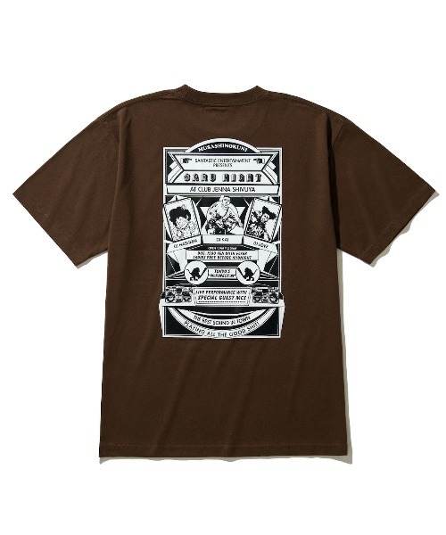 Kinetics（キネティクス）の「"Kinetics × TOKYO TRIBE" SANTA INOUE SARU NIGHT TEE（キネティクス × トーキョートライブ 井上三太 サル ナイト ティー）（Tシャツ/カットソー・メンズ・ホワイト/ブラウン・MEDIUM/LARGE/X-LARGE）」の2枚目の写真