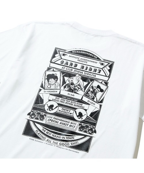 Kinetics（キネティクス）の「"Kinetics × TOKYO TRIBE" SANTA INOUE SARU NIGHT TEE（キネティクス × トーキョートライブ 井上三太 サル ナイト ティー）（Tシャツ/カットソー・メンズ・ホワイト/ブラウン・MEDIUM/LARGE/X-LARGE）」の7枚目の写真