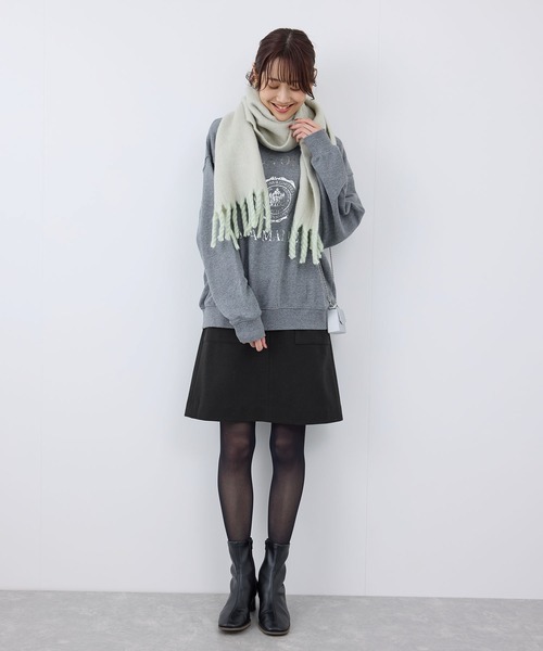 ROPE' PICNIC（ロペピクニック）の「ジャージメルトンスカート/リンクコーデ（スカート・レディース・ブラック/ダークブラウン/グレー・38/36）」の8枚目の写真