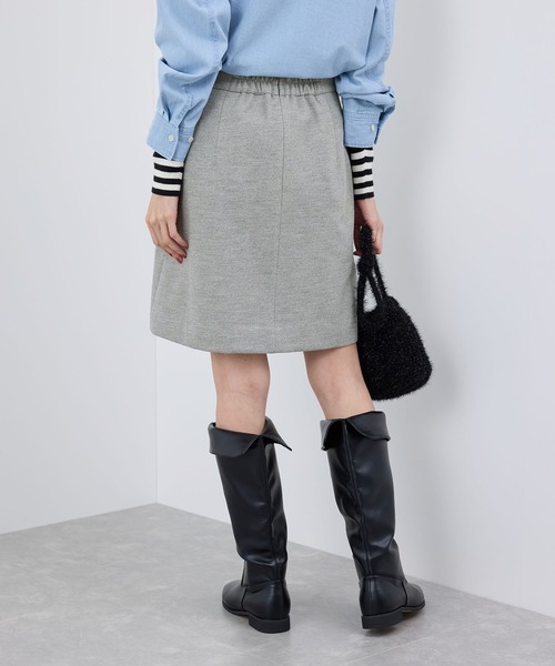ROPE' PICNIC（ロペピクニック）の「ジャージメルトンスカート/リンクコーデ（スカート・レディース・ブラック/ダークブラウン/グレー・38/36）」の13枚目の写真