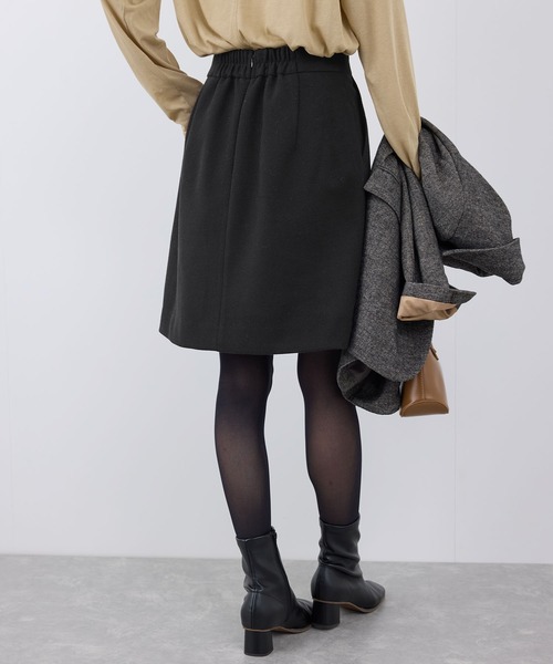 ROPE' PICNIC（ロペピクニック）の「ジャージメルトンスカート/リンクコーデ（スカート・レディース・ブラック/ダークブラウン/グレー・38/36）」の14枚目の写真