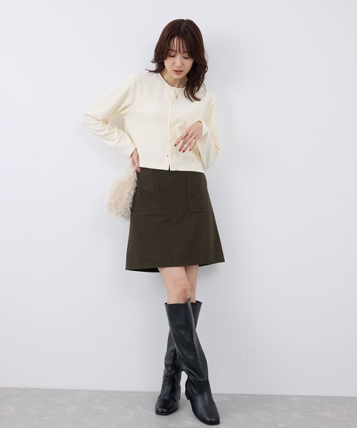 ROPE' PICNIC（ロペピクニック）の「ジャージメルトンスカート/リンクコーデ（スカート・レディース・ブラック/ダークブラウン/グレー・38/36）」の15枚目の写真