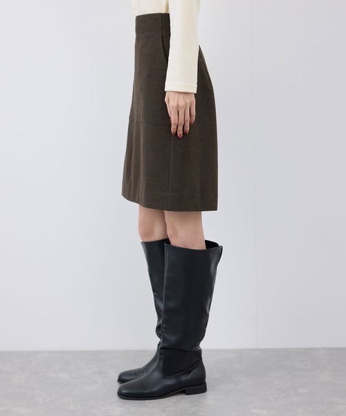 ROPE' PICNIC（ロペピクニック）の「ジャージメルトンスカート/リンクコーデ（スカート・レディース・ブラック/ダークブラウン/グレー・38/36）」の20枚目の写真