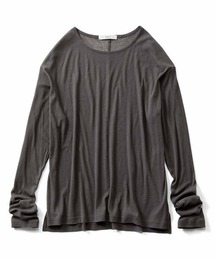 IEDIT | ＩＥＤＩＴ　綿１００％素材でさらりと着られる絶妙な透け感のマイルドシアートップス(Tシャツ/カットソー)