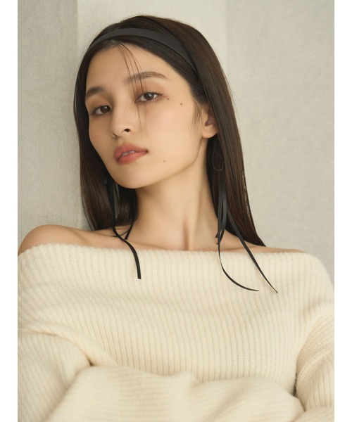 LILY BROWN（リリーブラウン）の「リボンフリンジカチューシャ