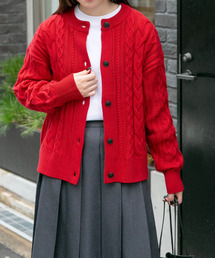 FORK&SPOON | FORK&SPOON　アラン柄ニットカーディガン(カーディガン/ボレロ)