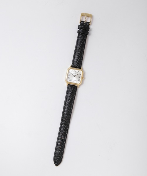 SEIKO レディース アナログ時計 ゴールド　ブラック レザー　稼働品 SEIKO（セイコー）の「SEIKO/セイコーコラボレーション レザー