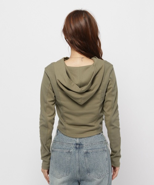 3.3 Field Trip (3.3フィールドトリップ)の「3.3 Field Trip/キリカエメタルフーディー(Tシャツ/カットソー・レディース・ブラウン/チャコール/カーキ・FREE)」の20枚目の写真