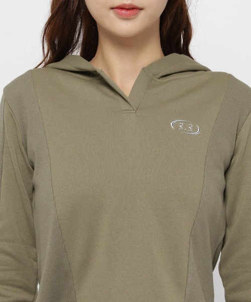 3.3 Field Trip (3.3フィールドトリップ)の「3.3 Field Trip/キリカエメタルフーディー(Tシャツ/カットソー・レディース・ブラウン/チャコール/カーキ・FREE)」の21枚目の写真